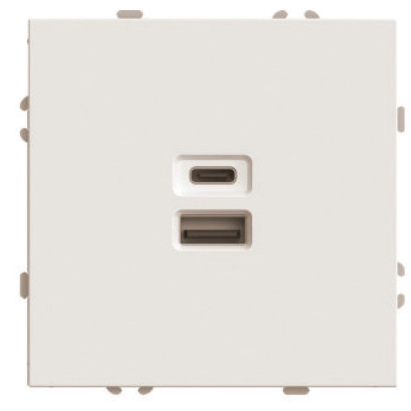 Розетка 2-местная USB + Type C (механизм) Stekker Эмили 250В 20W RST10-5115-08 кашемир soft touch в Санкт-Петербурге