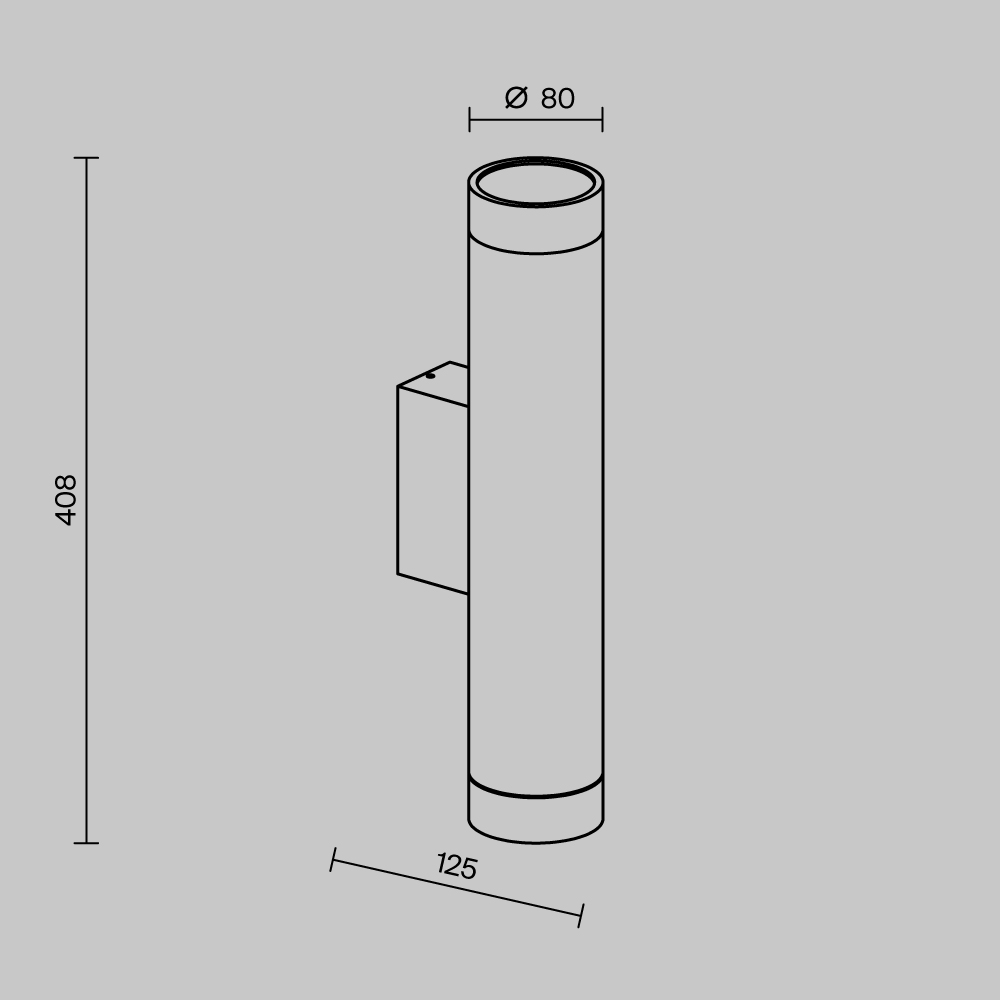 Уличный настенный светильник Maytoni Shim O514WL-L30B3K1 в #REGION_NAME_DECLINE_PP#