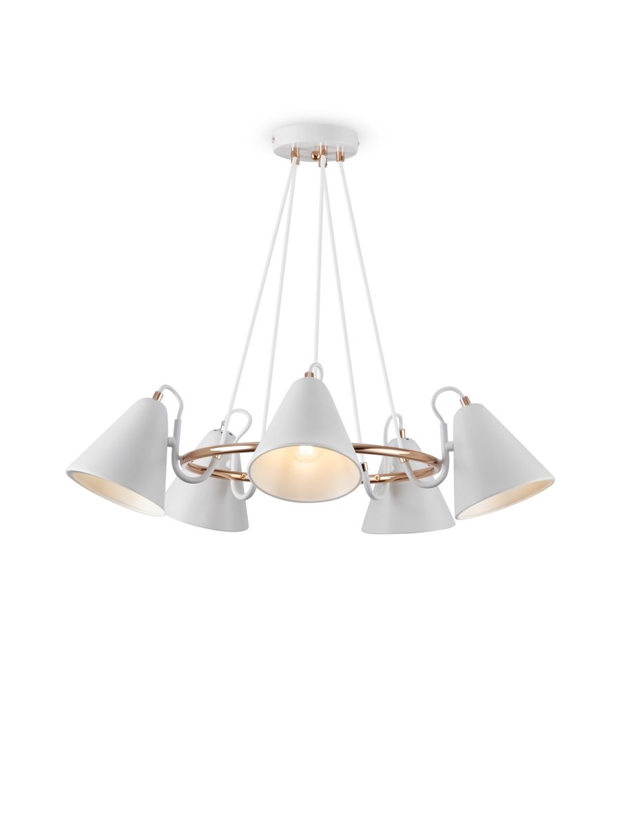 Подвесная люстра Freya Falke Market FR8001PL-05WG в #REGION_NAME_DECLINE_PP#