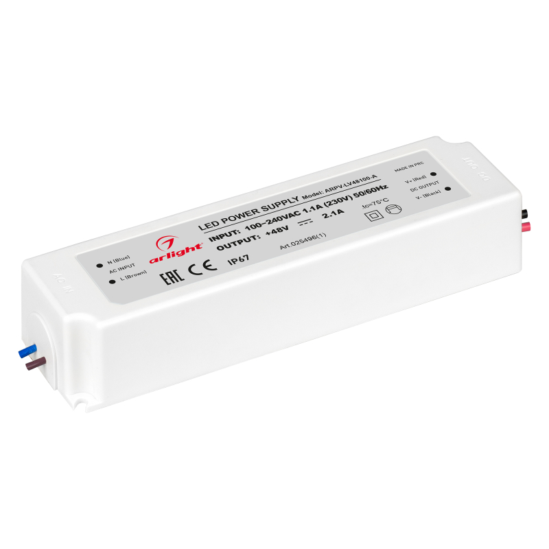 Блок питания Arlight ARPV-LV48100-A (48V, 2.1A, 100W) 025496(1) в Санкт-Петербурге
