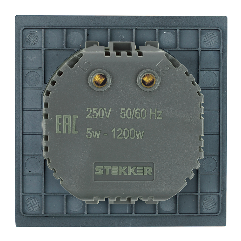 Выключатель диммирующий Stekker Мия RSW10-3106-05, серия Мия черный бархат 50568 в #REGION_NAME_DECLINE_PP#