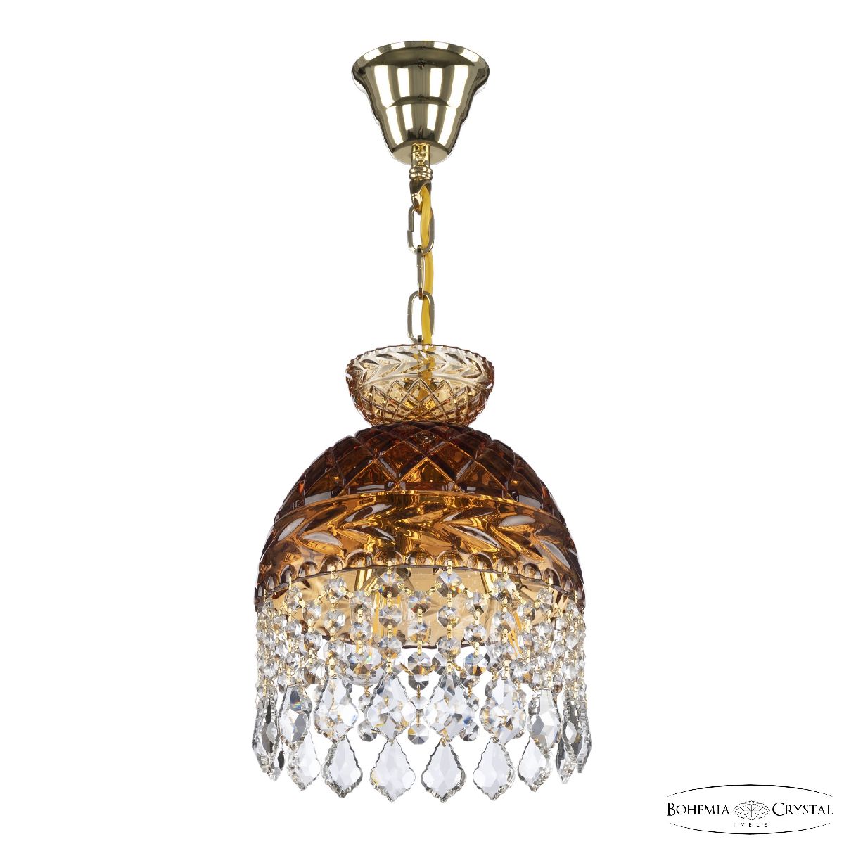 Подвесной светильник Bohemia Ivele Crystal 5478/22 G Amber/M-1F Leafs в Санкт-Петербурге