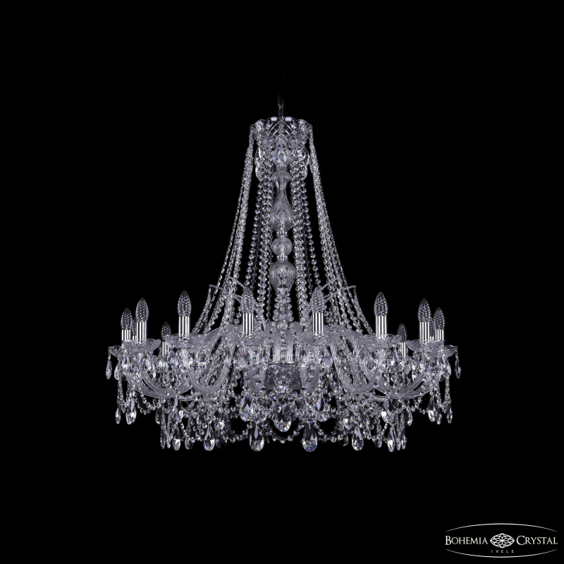Подвесная люстра Bohemia Ivele Crystal 1411/16/360/h-95 Ni в Санкт-Петербурге