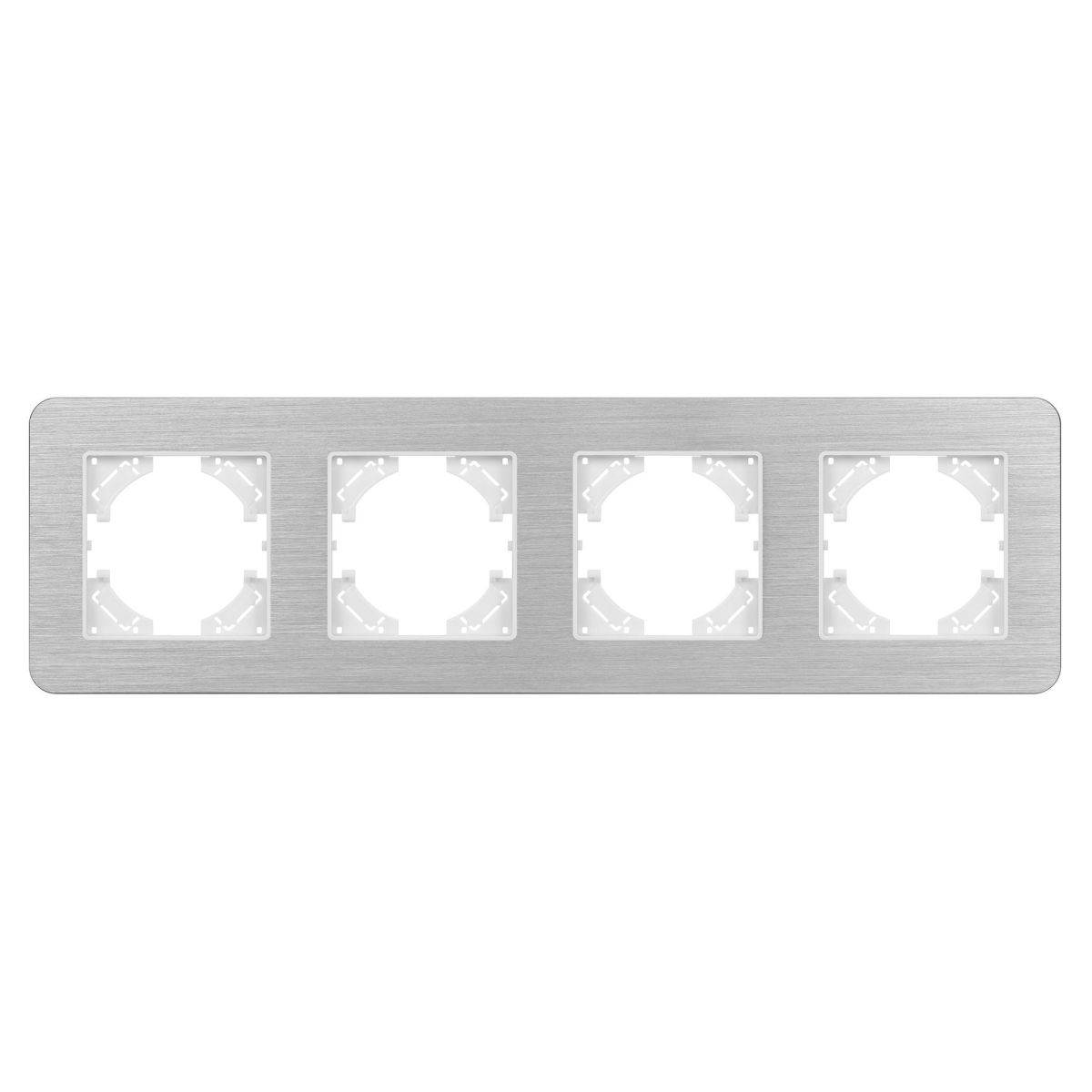 Рамка на 4 поста алюминиевая Arlight FRM-AKIRY-AL-4-SR 049731 в Санкт-Петербурге