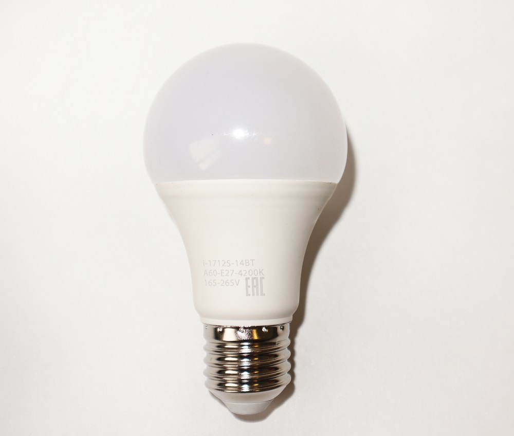Лампа светодиодная i-Watt E27 14W 4200К груша матовая i-17125 в #REGION_NAME_DECLINE_PP#