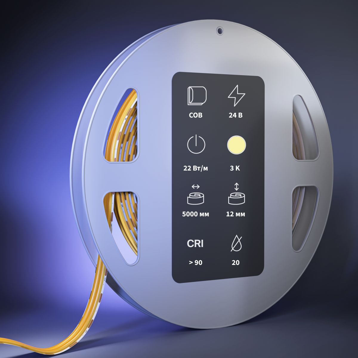 Светодиодная лента Maytoni Led Strip 24В COB 22Вт/м 3000К 5м IP 20 201313 в Санкт-Петербурге
