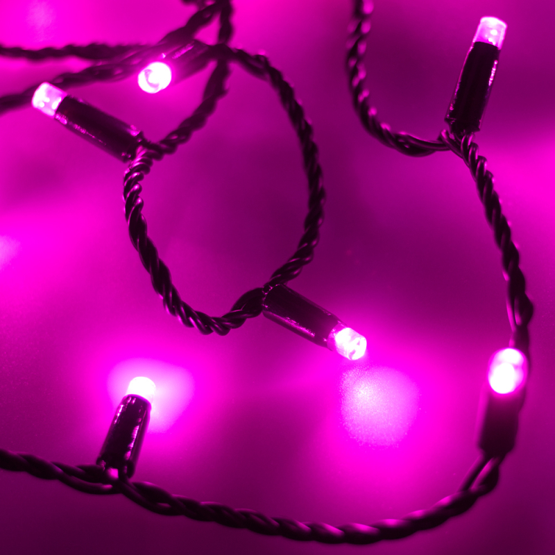Светодиодная гирлянда Arlight ARD-String-Classic-10000-Black-100LED-Std PINK 025806 в Санкт-Петербурге