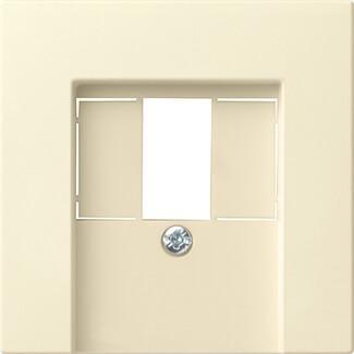 Лицевая панель Gira System 55 розетки телефонной TAE-Аудио-USB кремовый глянцевый 027601 в Санкт-Петербурге