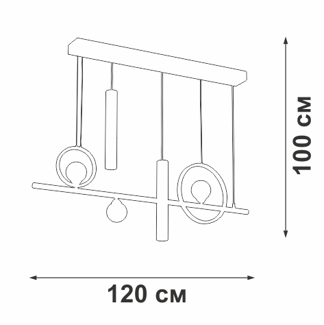 Подвесная люстра Vitaluce V3095-1/5S в Санкт-Петербурге