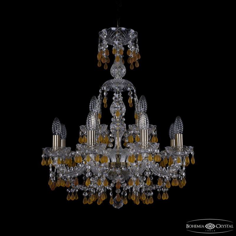 Подвесная люстра Bohemia Ivele Crystal 1410/8+4/195/XL-66 Pa V1003 в Санкт-Петербурге