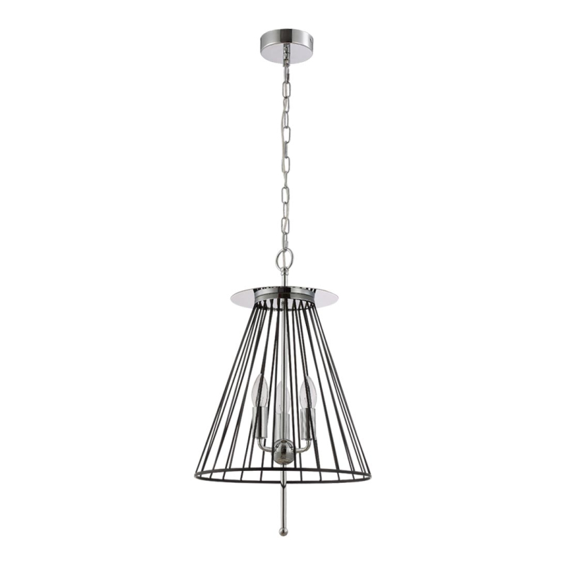 Подвесная люстра Crystal Lux Modesto SP3 Black/Chrome в #REGION_NAME_DECLINE_PP#