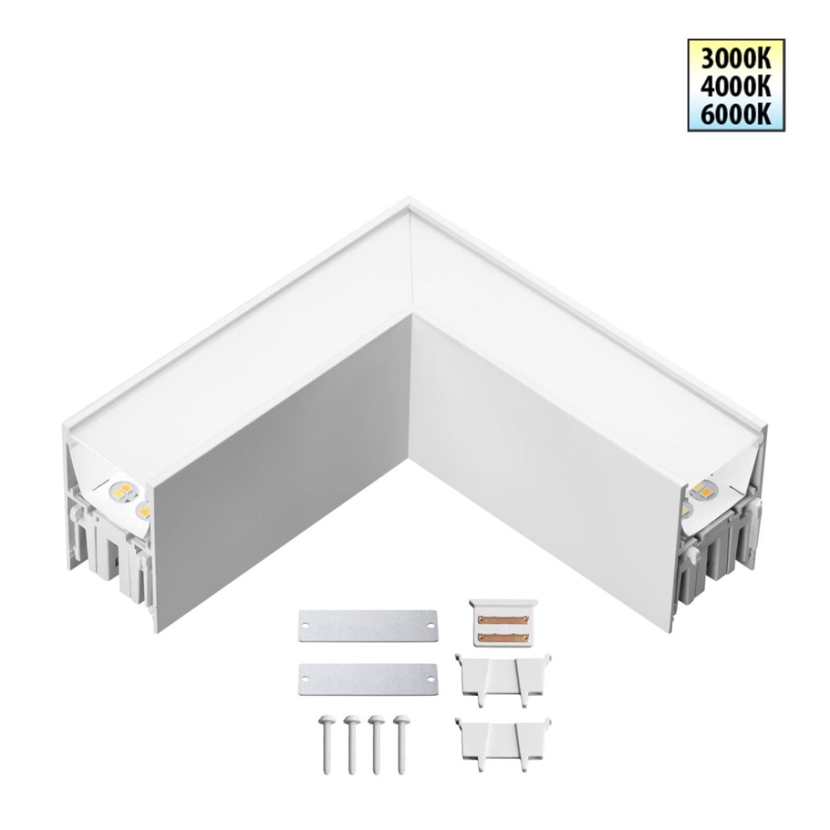 Светильник соединитель «L» с переключателем цветовой темперетуры Novotech Over Fatto 359608 в Санкт-Петербурге