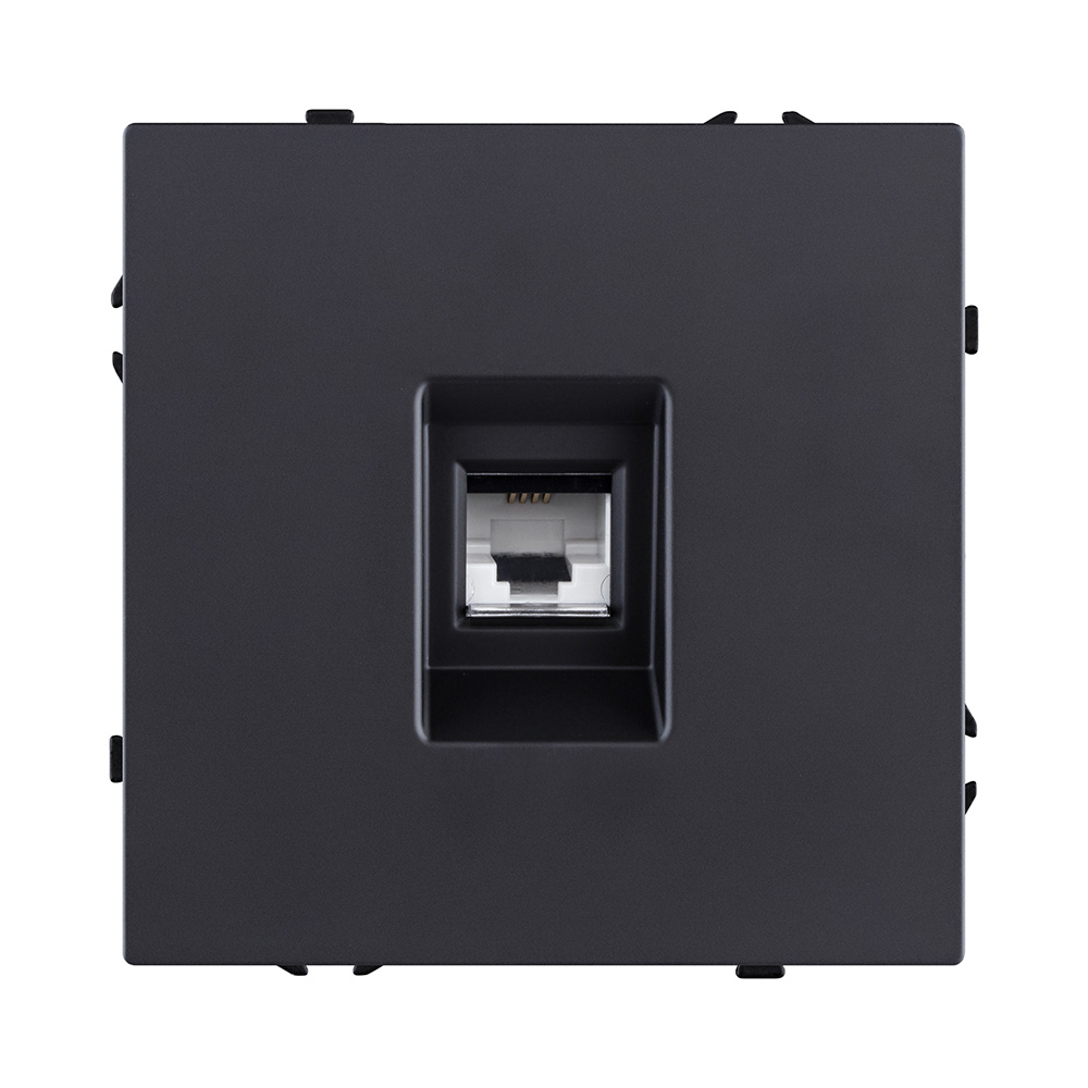 Розетка телефонная RJ11, черный матовый Kollinger Eclipse EC-019BK в #REGION_NAME_DECLINE_PP#