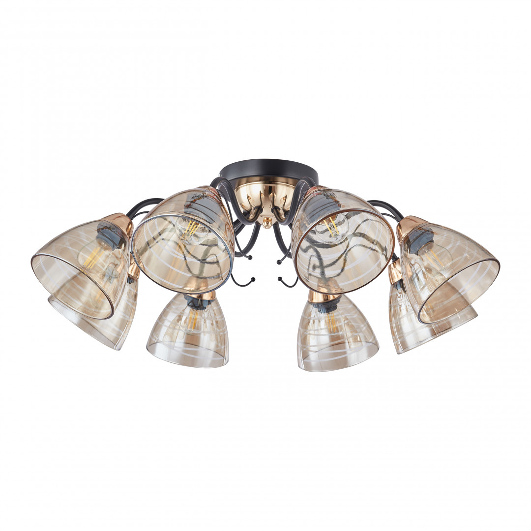 Подвесная люстра Arte Milano Napoli 331234/8 BK+FGD в #REGION_NAME_DECLINE_PP#