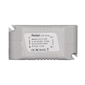 Драйвер для светодиодного светильника Feron 48-62V 15-18W IP20 0,28A LB0155 21635 в Санкт-Петербурге