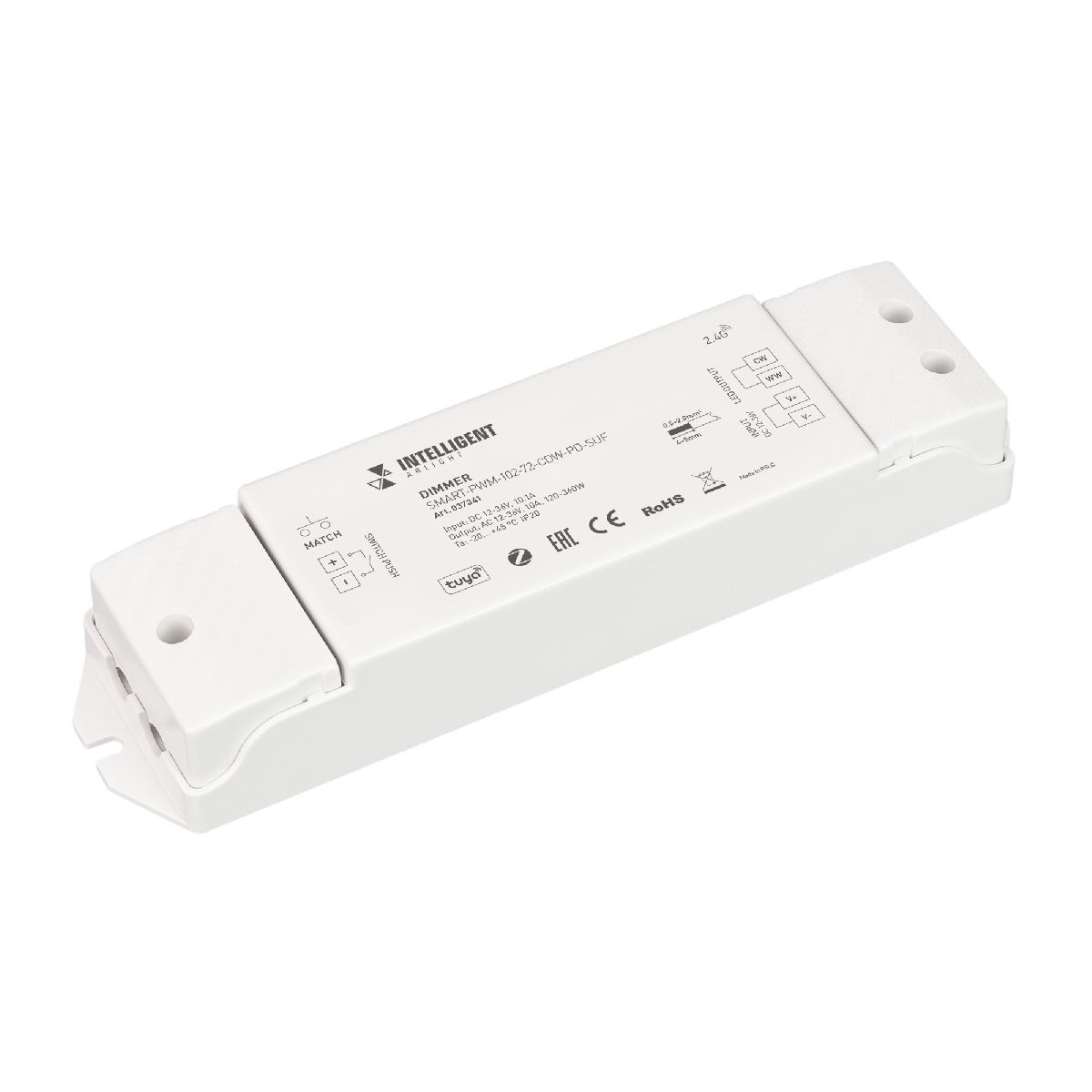 Диммер Arlight SMART-PWM-102-72-CDW-PD-SUF (12-36V, 2x5A, ZB, 2.4G) 037341 в Санкт-Петербурге