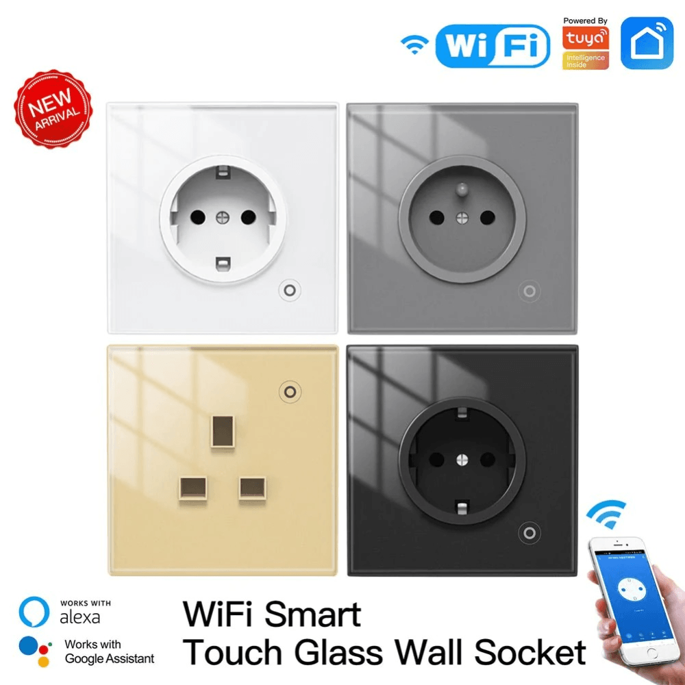 Розетка 1-пост. Moes Smart Socket Wi-Fi 95-250В 16А IP20 WK-EU в #REGION_NAME_DECLINE_PP#