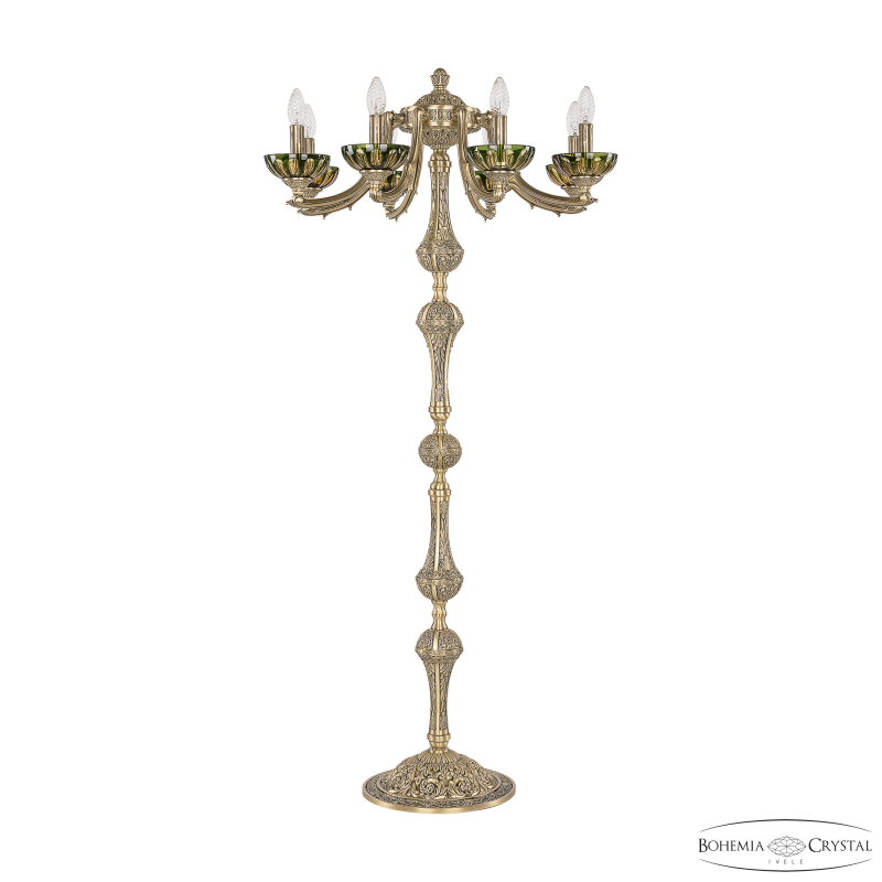 Торшер Bohemia Ivele Crystal Verona 72009T/8/210 FP P Amber-Green/H-1H в Санкт-Петербурге