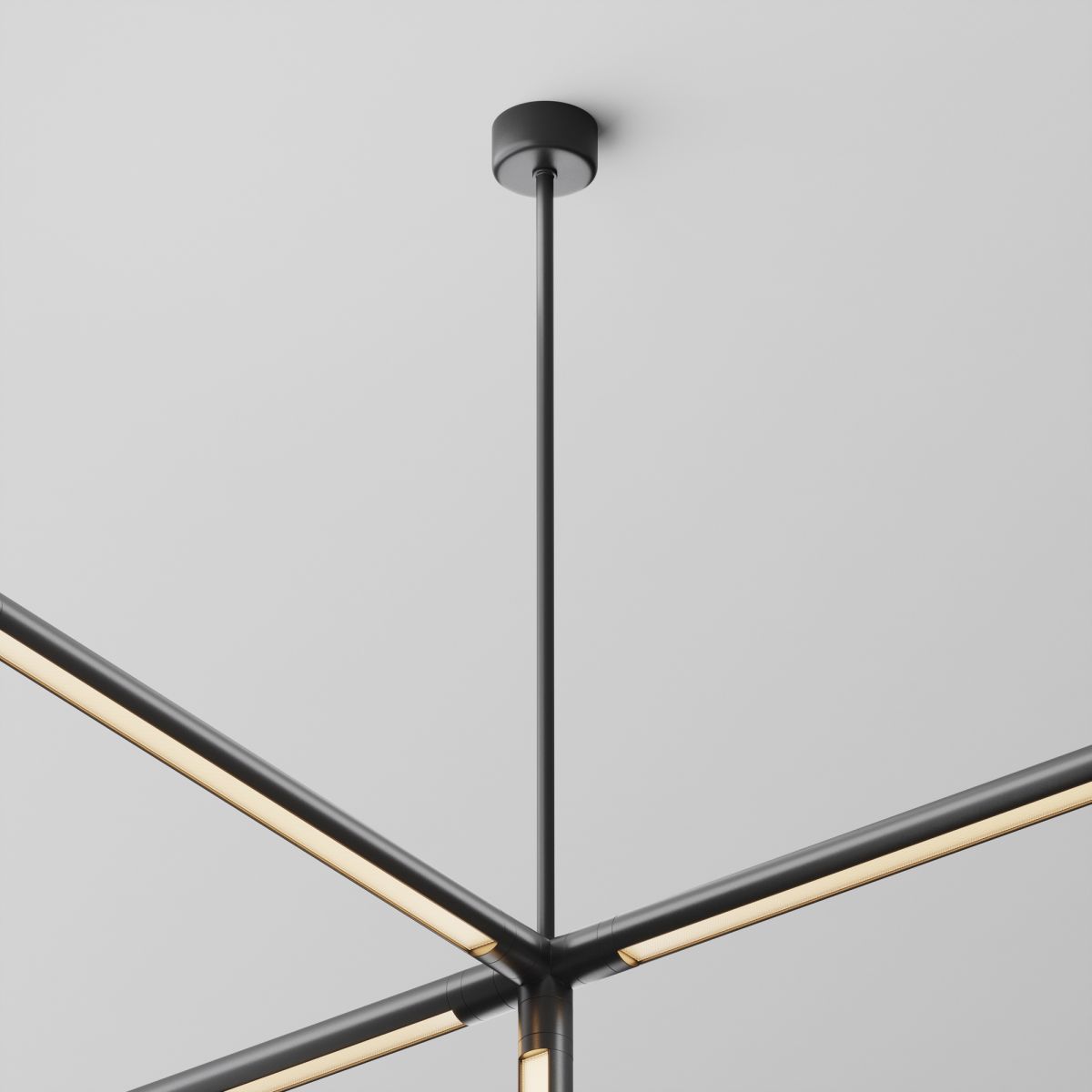 Подвес на жестком основании с потолочной чашей Maytoni Shelf CA030C-SL-L500-B в Санкт-Петербурге