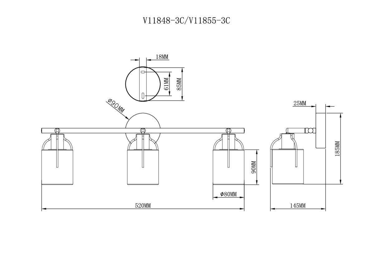 Спот Moderli Inari V11848-3C в #REGION_NAME_DECLINE_PP#