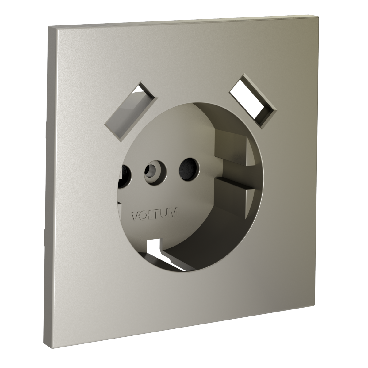 Накладка для розетки с заземлением и защитными шторками, с USB A+A Voltum S70 (шелк) VLS000904 в Санкт-Петербурге