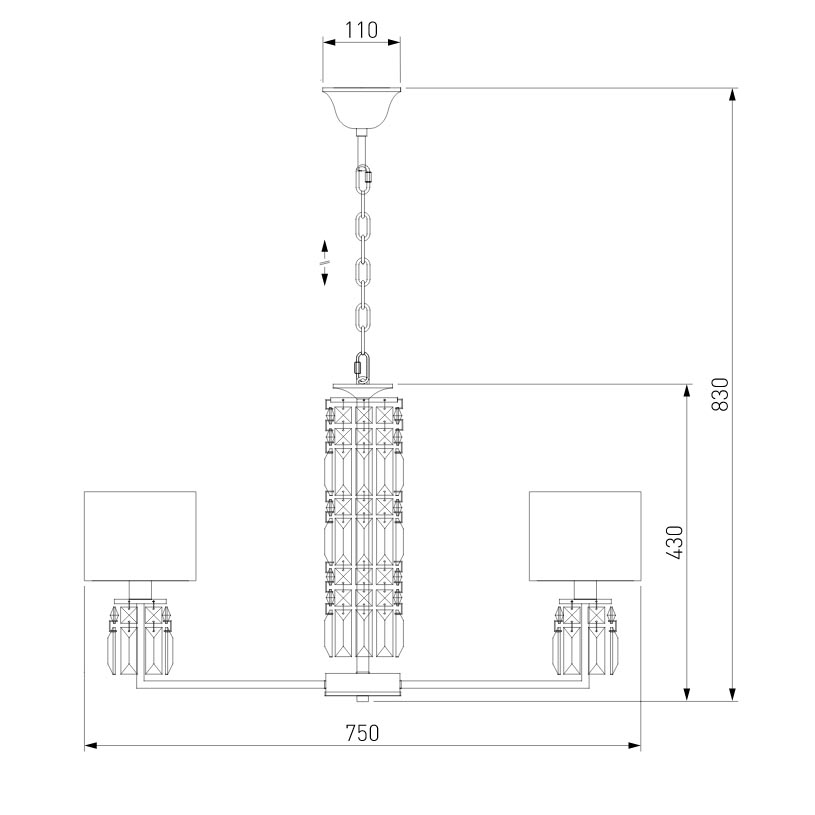 Подвесная люстра Eurosvet Zaffiro 10129/8 золото/прозрачный хрусталь Strotskis Smart (10099/8) в Санкт-Петербурге