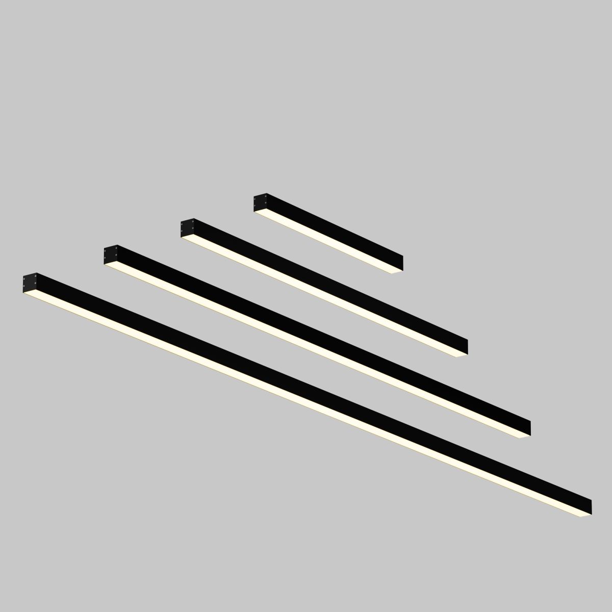 Линейный накладной светильник Maytoni Technical 3000K 35x35 (Черный, 1 м) LL311011 в #REGION_NAME_DECLINE_PP#