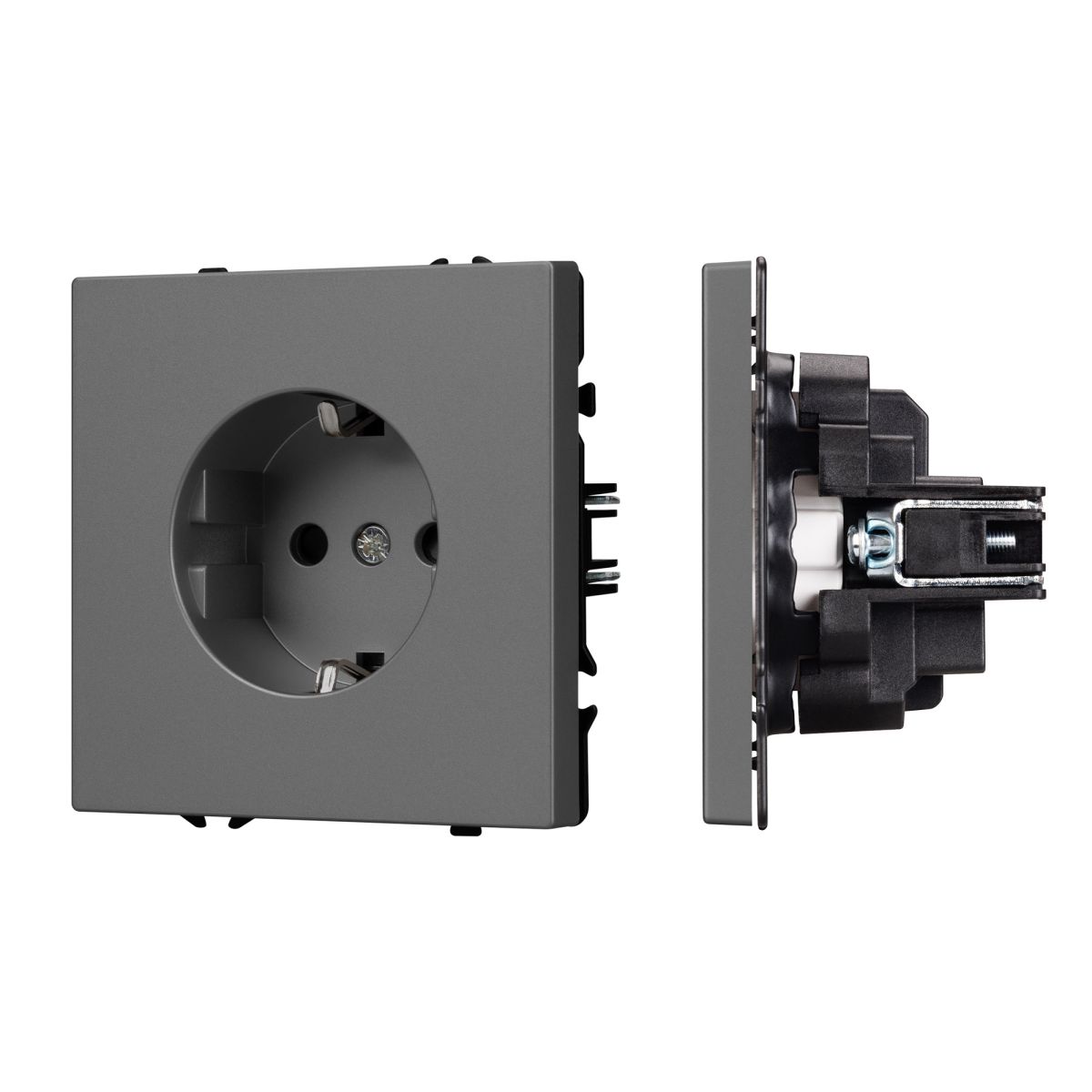 Розетка зк со шторками софт-тач серый базальт Arlight SCT-MEU-SFPL-GR (250V, 16A) 054279(1) в Санкт-Петербурге