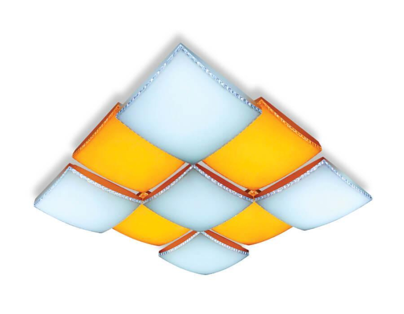 Потолочный светодиодный светильник Ambrella Light Orbital Parrus FP2329 WH 288W D720*720 в Санкт-Петербурге