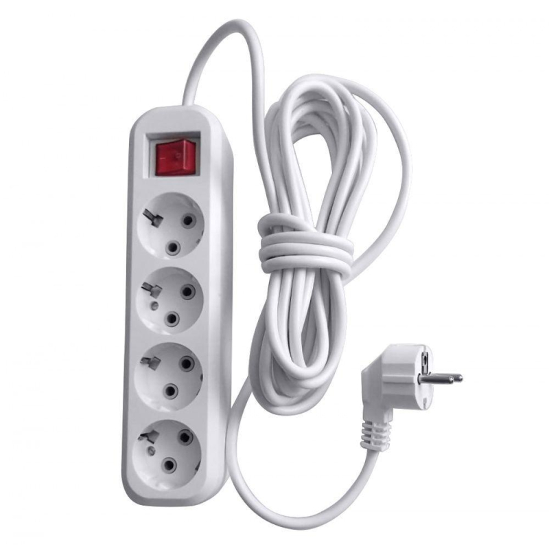 Удлинитель Stekker Home 4гн х 2м с/з HM03-41-02 39523 в Санкт-Петербурге