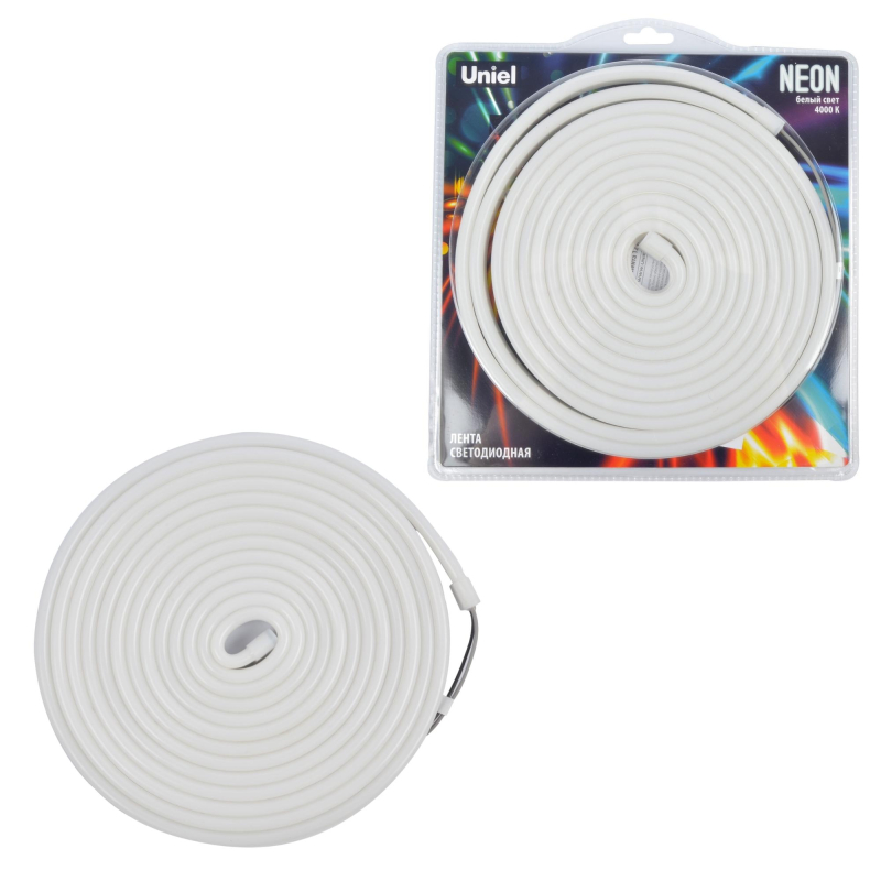 Светодиодная гибкая герметичная лента Uniel ULS-N03-2835-100LED/m-8mm-IP67-DC12V-11W/m-5M-4000K UL-00009094 в Санкт-Петербурге