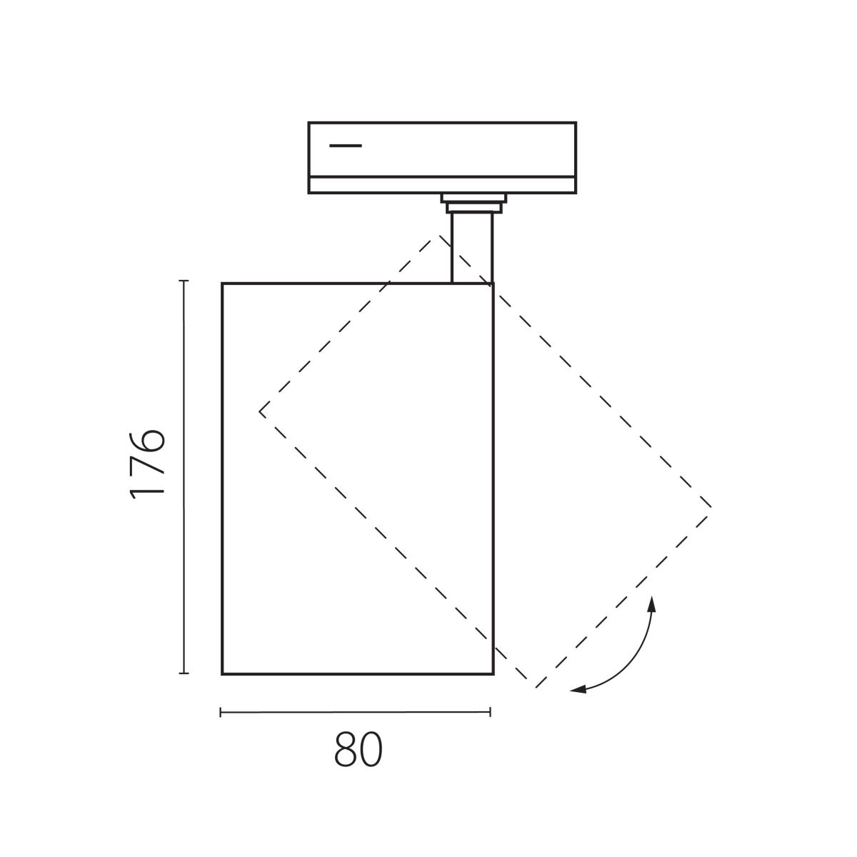 Трековый светильник для однофазного/трехфазного шинопровода Barra 20-55G с тонким адаптером Lightstar Canno Pro C4307SS в Санкт-Петербурге