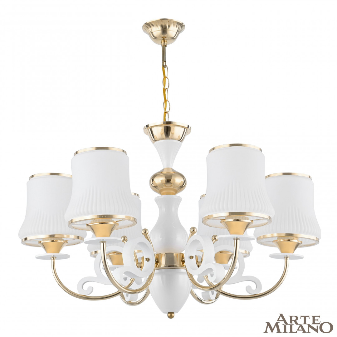 Подвесная люстра Arte Milano Florentia-1097 301097/6 Wh/Gd в Санкт-Петербурге