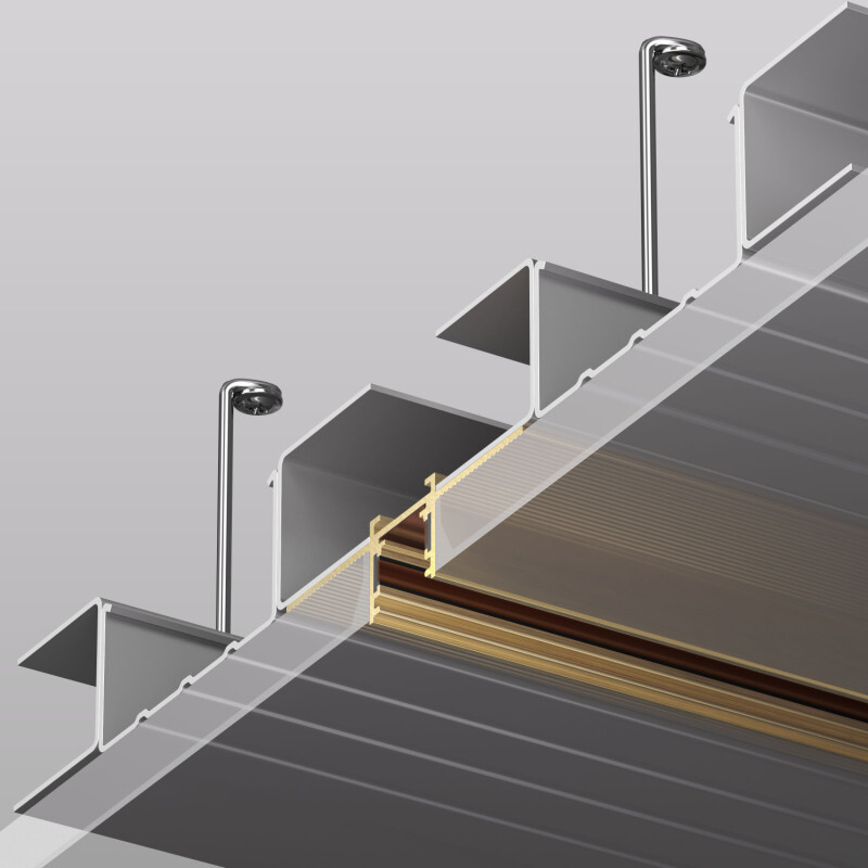 Шинопровод магнитный встраиваемый для ГКЛ Denkirs Shine Hide TR5702-SB в Санкт-Петербурге