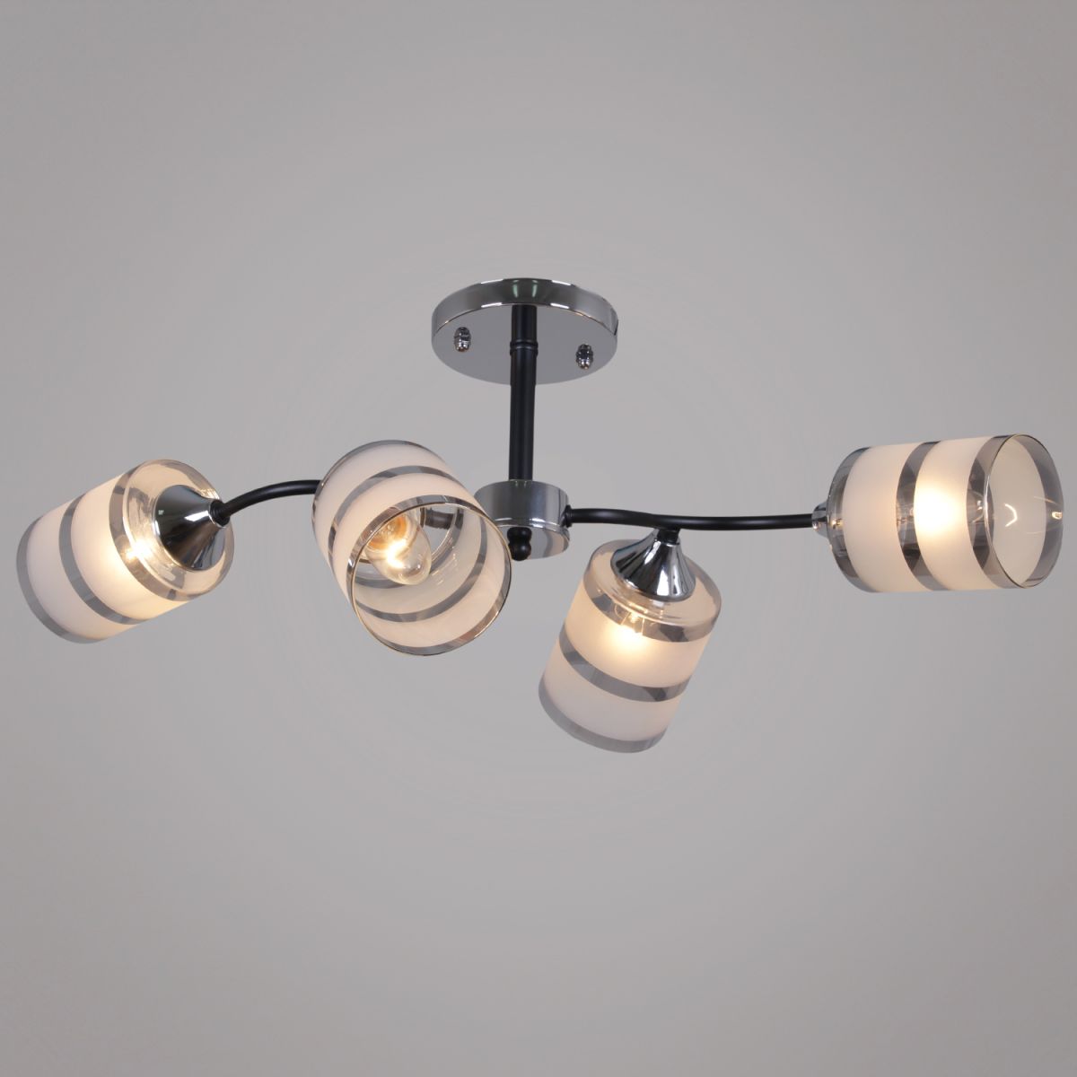 Люстра на штанге Reluce 45360-0.3-04 BK+CR в #REGION_NAME_DECLINE_PP#