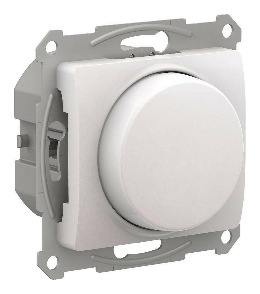 Светорегулятор (диммер) повор-нажим, LED, RC, 400Вт, мех. Systeme Electric Glossa Перламутр GSL000623 в Санкт-Петербурге