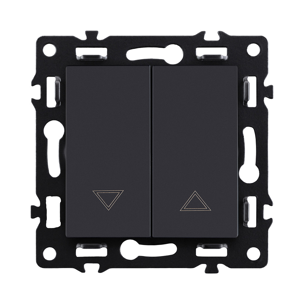 Механизм управления жалюзи 2-клавишный, черный Kollinger Asthetik AS-013BK в #REGION_NAME_DECLINE_PP#