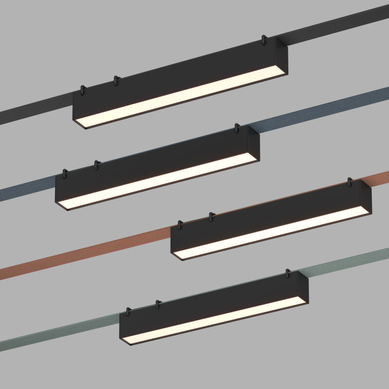 Трековый однофазный светильник Denkirs Belty linear DK5674-BK в Санкт-Петербурге