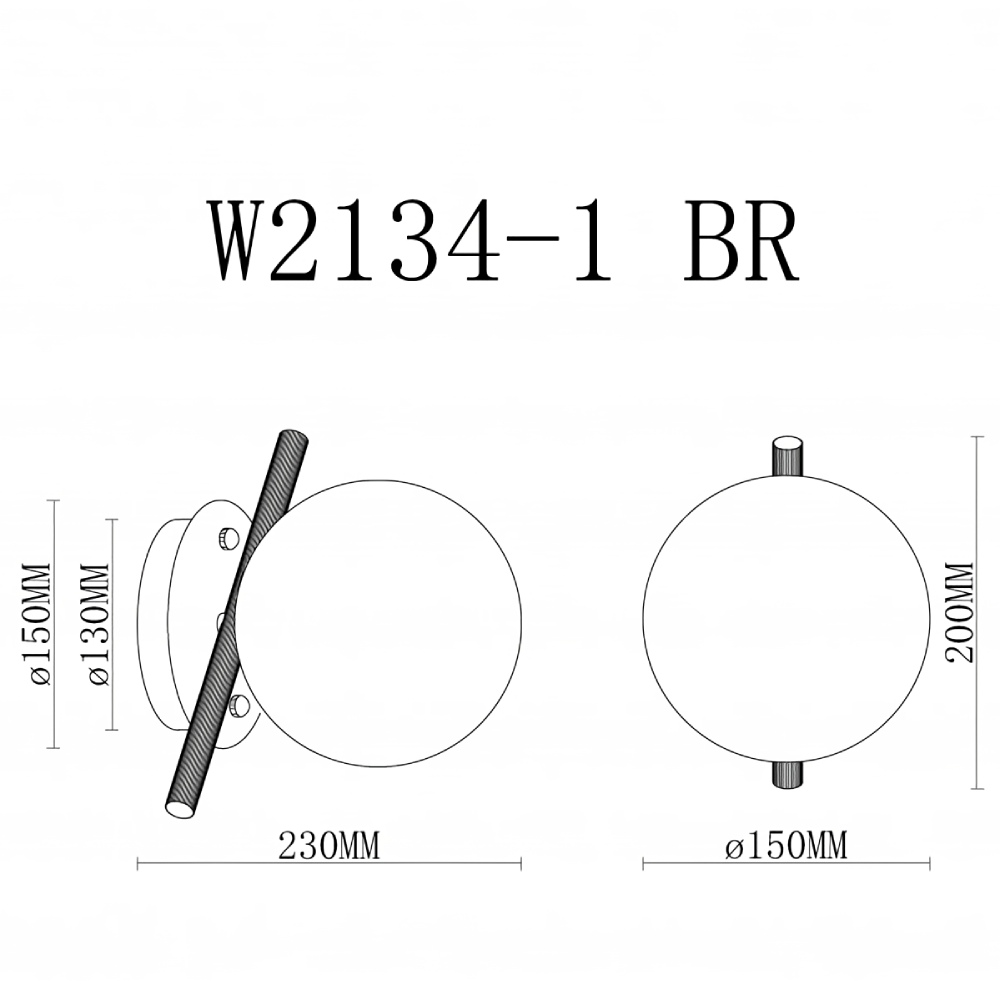 Бра LED iLamp Golden W2134-1 BR в Санкт-Петербурге