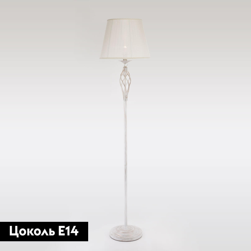 Торшер Eurosvet 01003/1 белый с золотом в Санкт-Петербурге