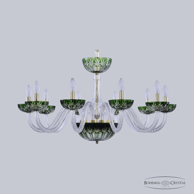 Подвесная люстра Bohemia Ivele Crystal 1308/10/300 G Cl/Clear-Green/H-1I в Санкт-Петербурге