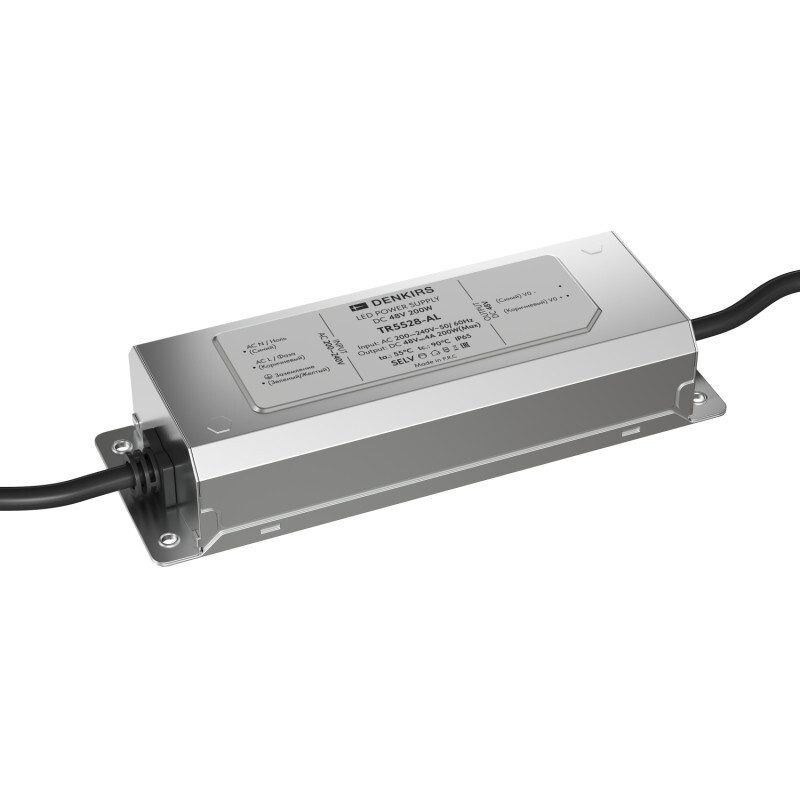 Блок питания Denkirs Power supply unit IP65 (DC 48V, 4A, 200W) TR5528-AL в Санкт-Петербурге