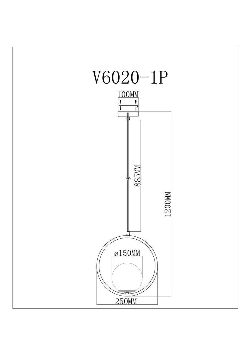 Подвесной светильник Moderli Barocco V11577-1P в Санкт-Петербурге
