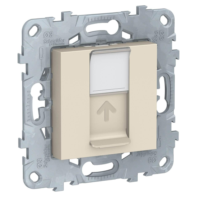 Розетка компьютерная RJ45 Schneider Electric Unica New Cat. 6 UTP NU541544 в Санкт-Петербурге