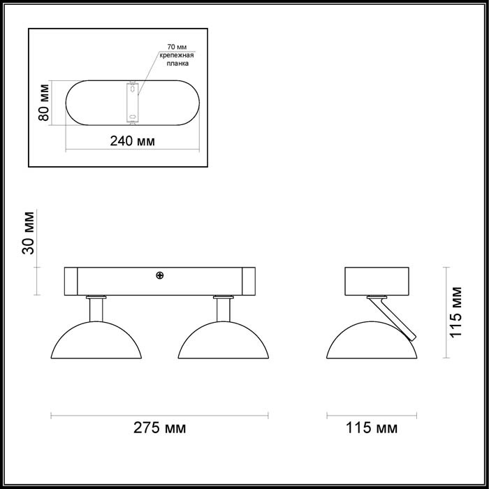 Светодиодный спот Odeon Light Karima 3535/2CL в Санкт-Петербурге