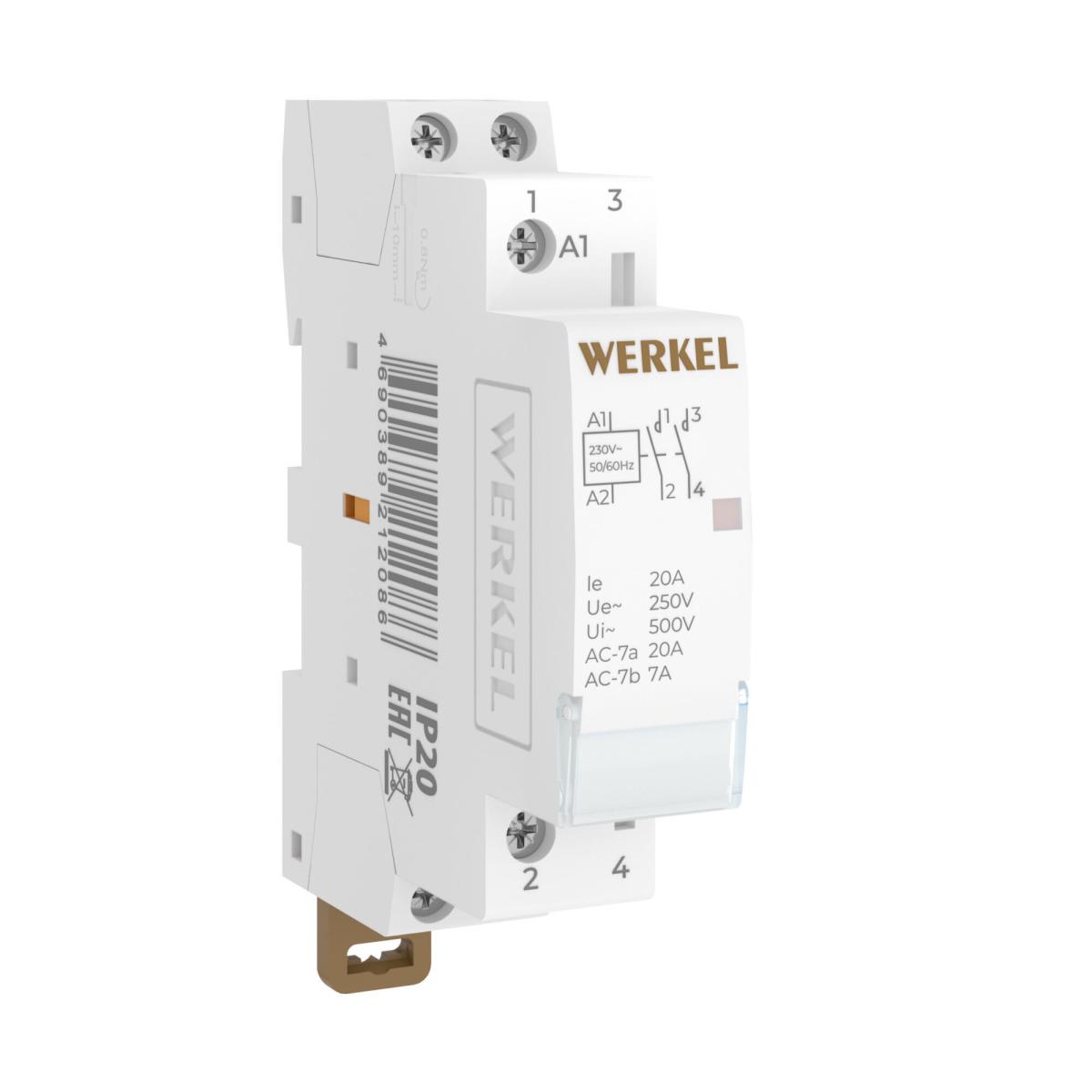 Контактор модульный Werkel W941M20O 4690389212086 a069473 в Санкт-Петербурге
