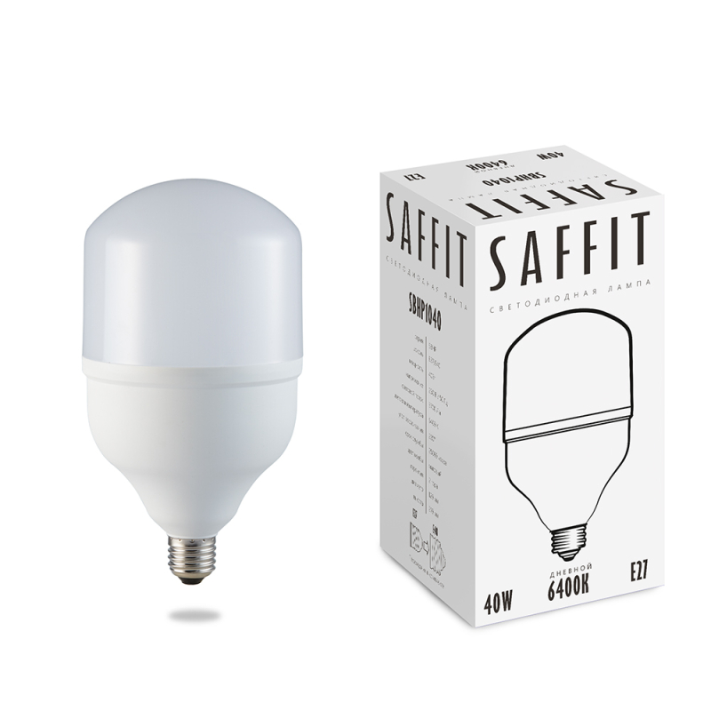 Лампа светодиодная Saffit SBHP1040 E27 40W 6400K 55093 в Санкт-Петербурге