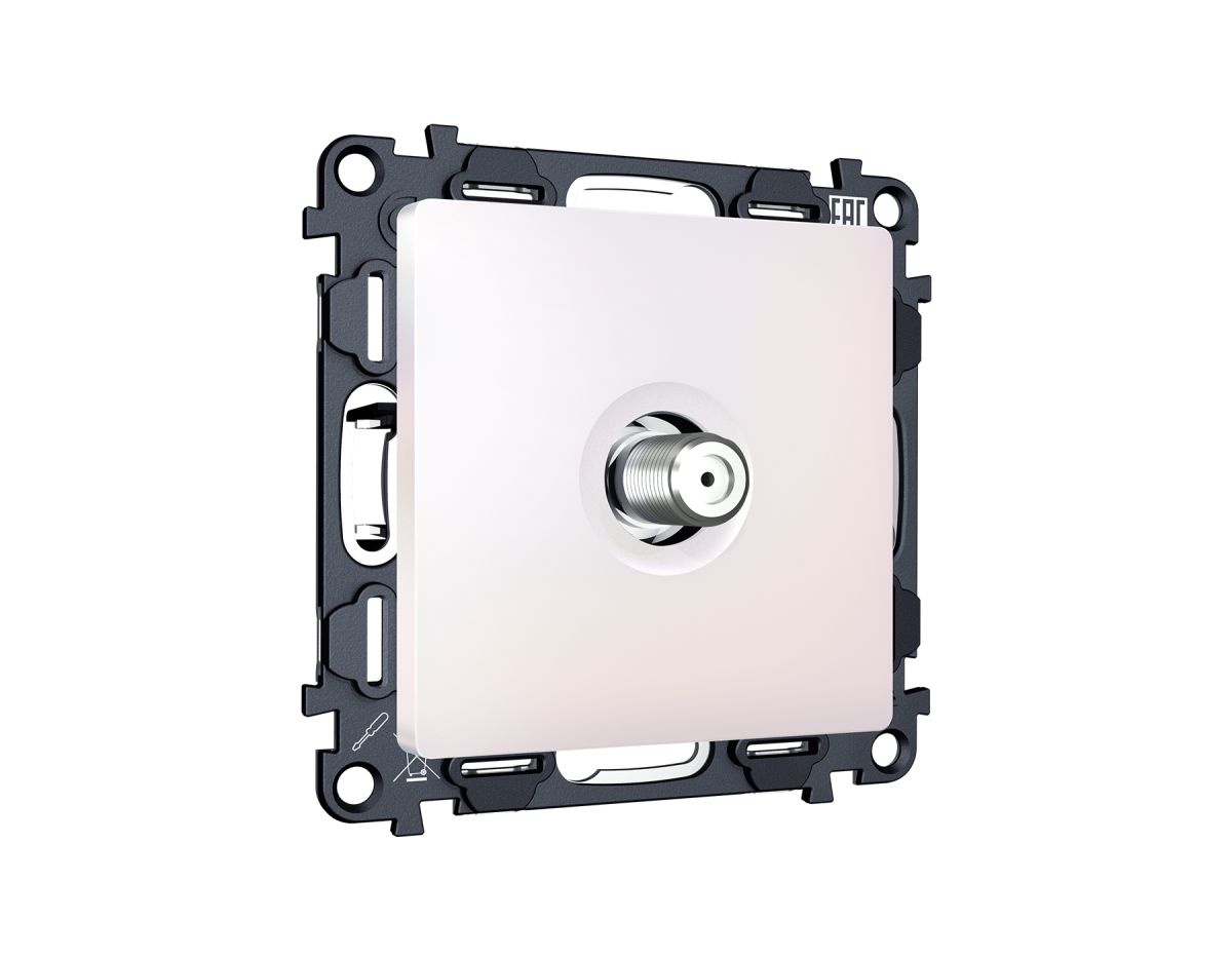 Комплект механизма TV розетки SAT 5-2400MHz 3.5dB Alfa Жемчуг Quant Ambrella Volt MA213050 (AP2130, VM215) в #REGION_NAME_DECLINE_PP#