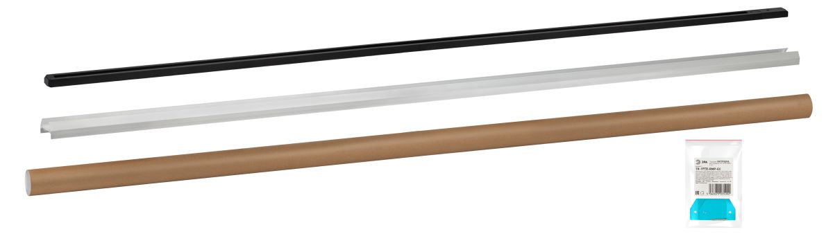 Комплект Эра TR-SET-200-1PT-PC BK шинопровод однофазный с профилем для натяжного потолка 2м черный Б0072543 в Санкт-Петербурге