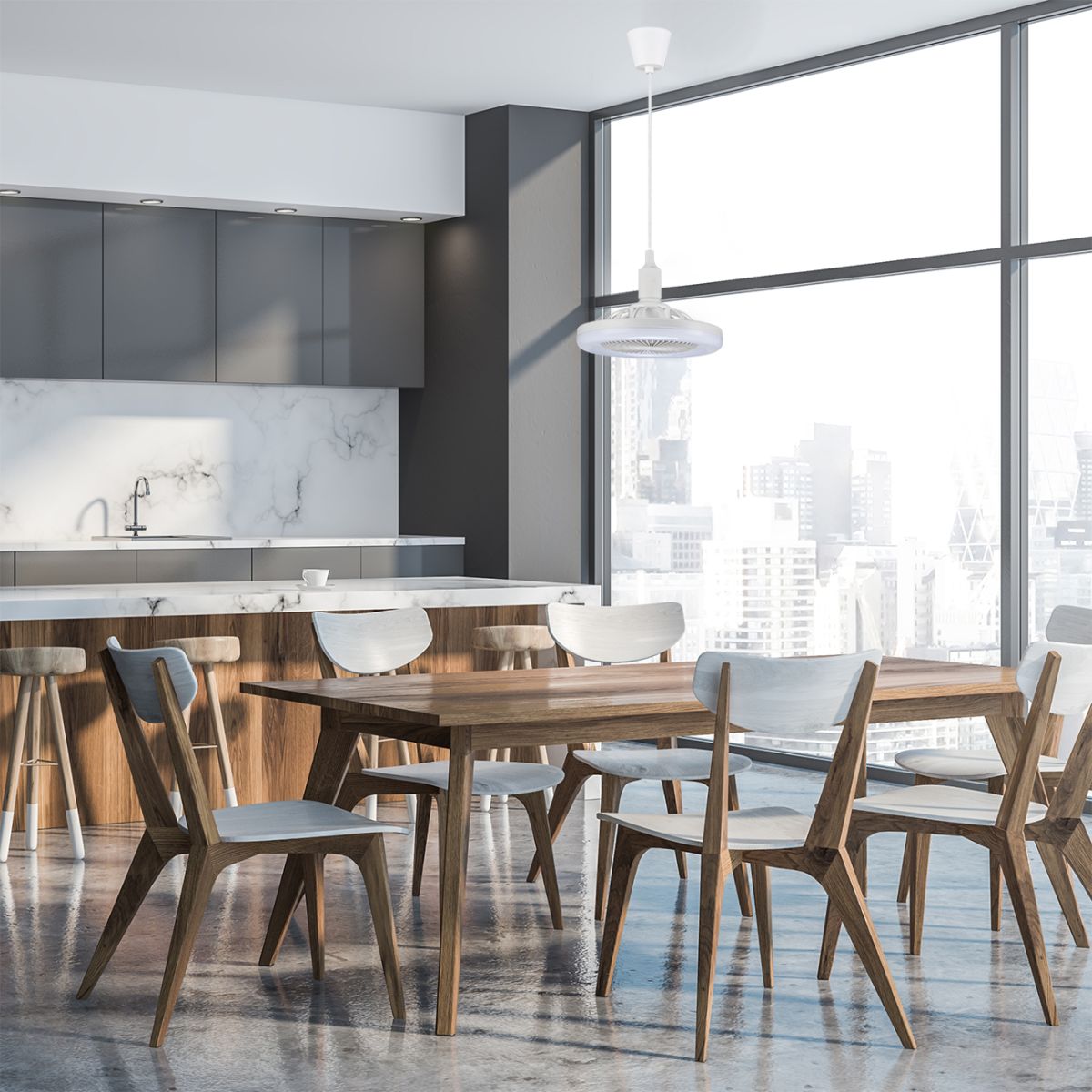 Люстра-вентилятор Escada Impulse 10210/S LED White в #REGION_NAME_DECLINE_PP#